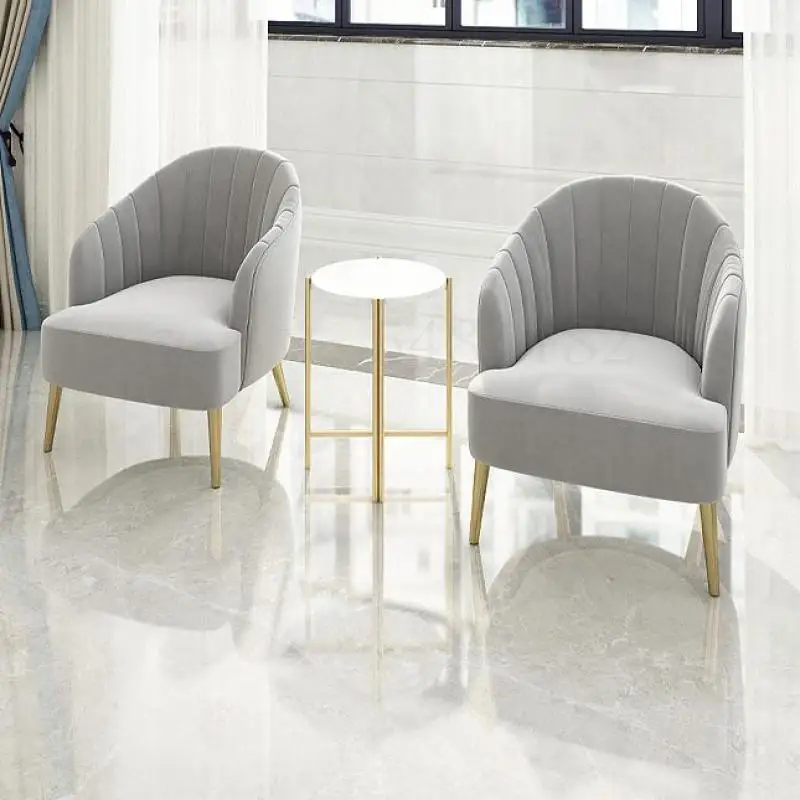 600 Light luxury single sofa office reception personality design net red creative modern minimalist Nordic negotiatio |