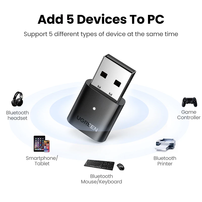 erektion pære træ Ugreen-Bluetooth 5.0 USB受信機アダプター,ワイヤレスマウスイヤホン用ドングル,音楽オーディオ,Bluetooth 5.0アダプター  _ - AliExpress Mobile