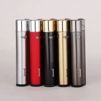 

Compact Jet Lighter Gas Torch Turbo Lighter Strip Windproof All Metal Cigar Lighter 1300 C Butane Smoking Accessories