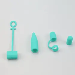 Silicone Pen Case for Touch Pen with Protective Sleeve and Anti - Lost Cap (Mint Green)