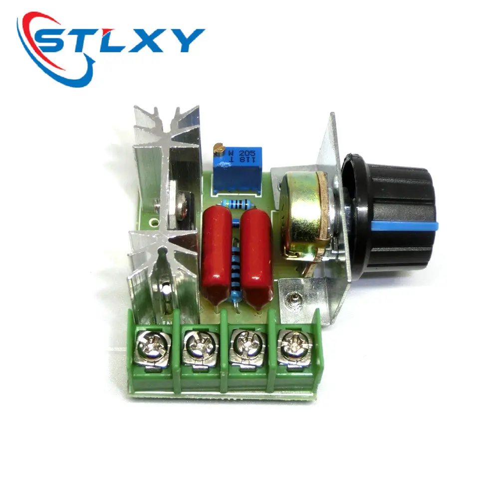 High-Power SCR Voltage Regulator Module with Adjustable Dimming & Motor Speed Control, 2000W