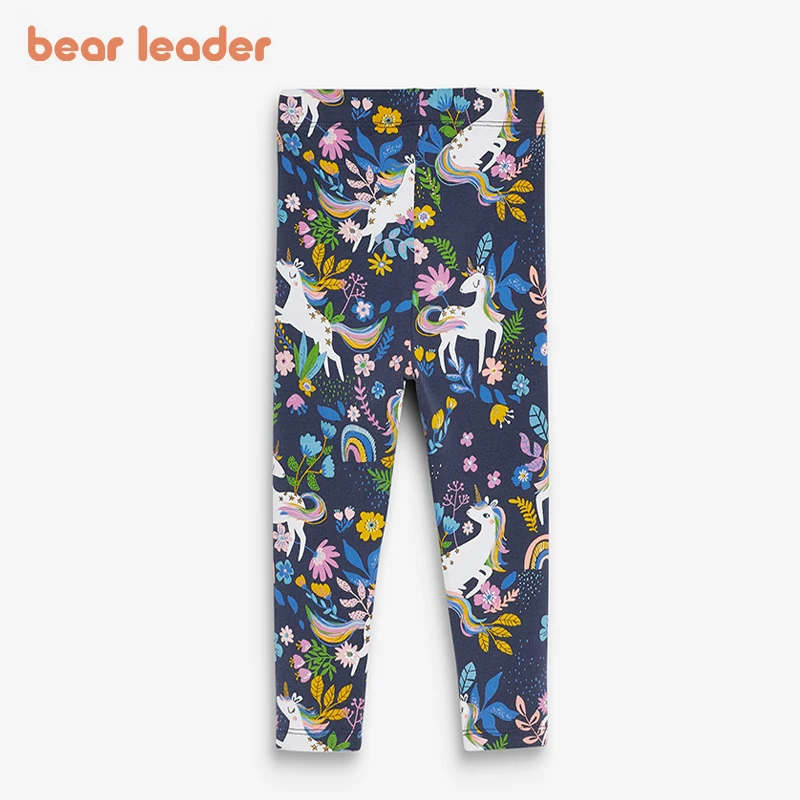 Bear Leader-Leggings delgados para niña, pantalones para niña, traje de moda para niña, ropa para niña, leggings de dibujos animados para primavera y verano
