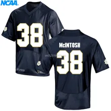 Новое поступление высокое качество ирландский McIntosh#38 колледж футболка ограниченной серии Майки S-XXXL