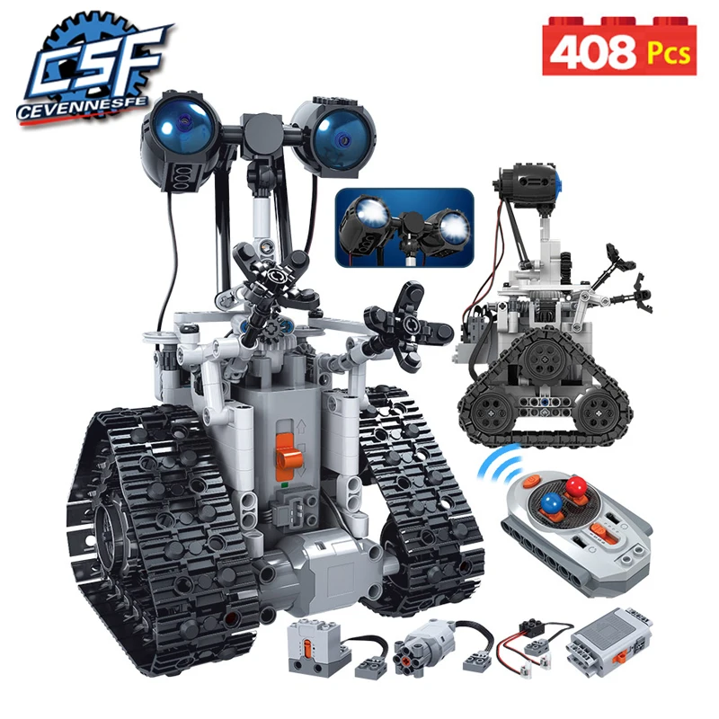 2020 NEW City Creative RC Robot Electric Building Blocks Technic Remote Control Intelligent Robot Bricks Toys Children 408PCS afbeelding
