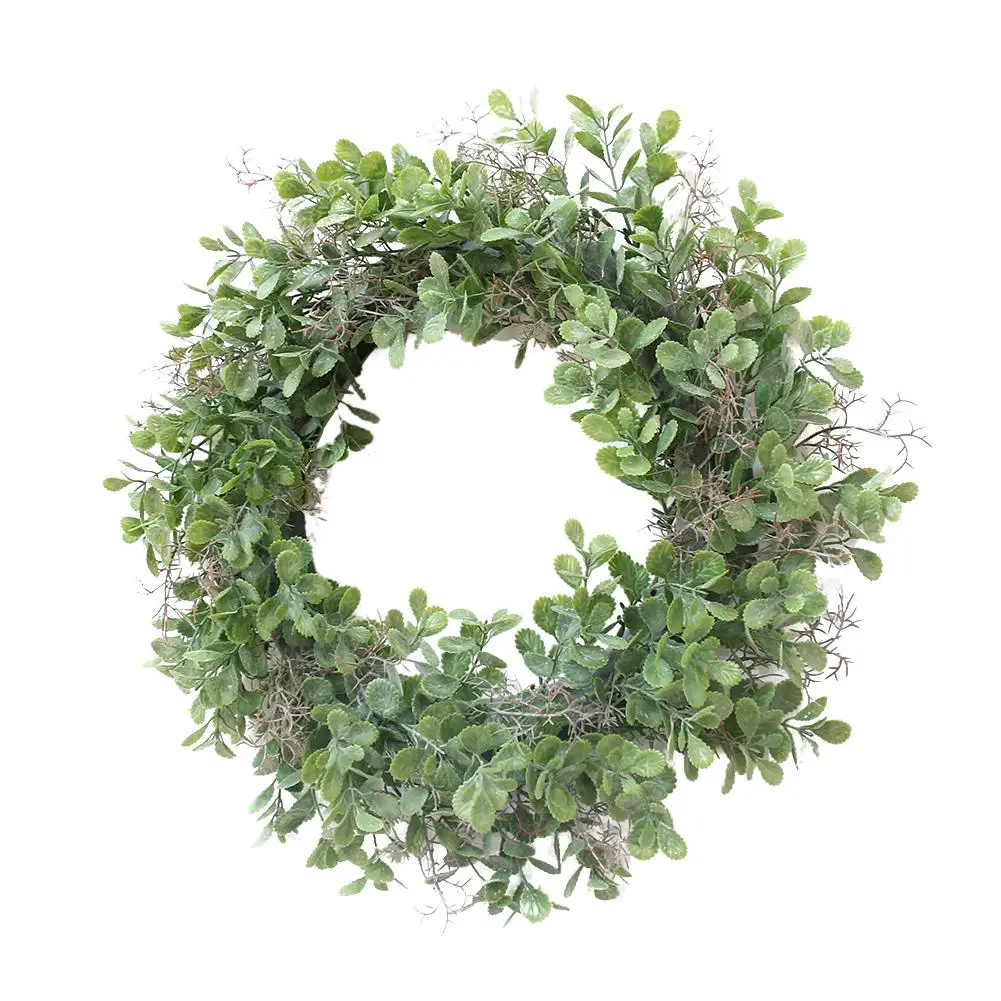 Венок для дверей, стен, окон, вечерние, домашний декор - Цвет: green