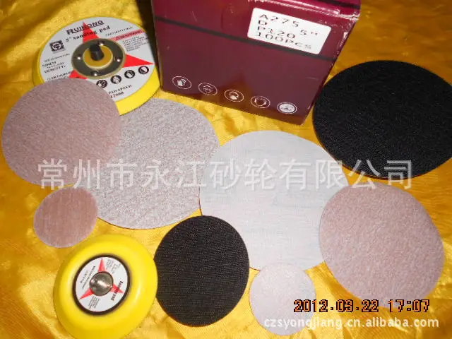 NORTON A275 Flocked Sandpaper Self-Adhesive Plate with Circle Sandpaper Back Napper Disc Sander 5-Inch 125MM80