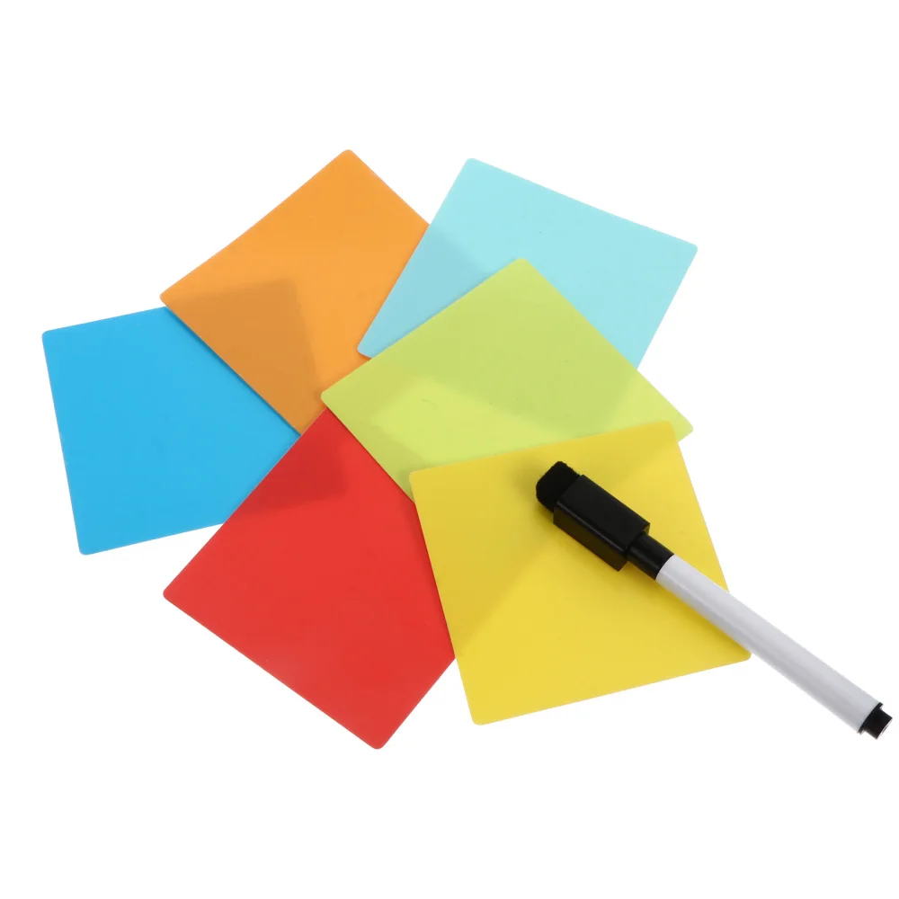 Self adhesive Notes Reusable Sticky Tabs Rewritable Label Stickers Set