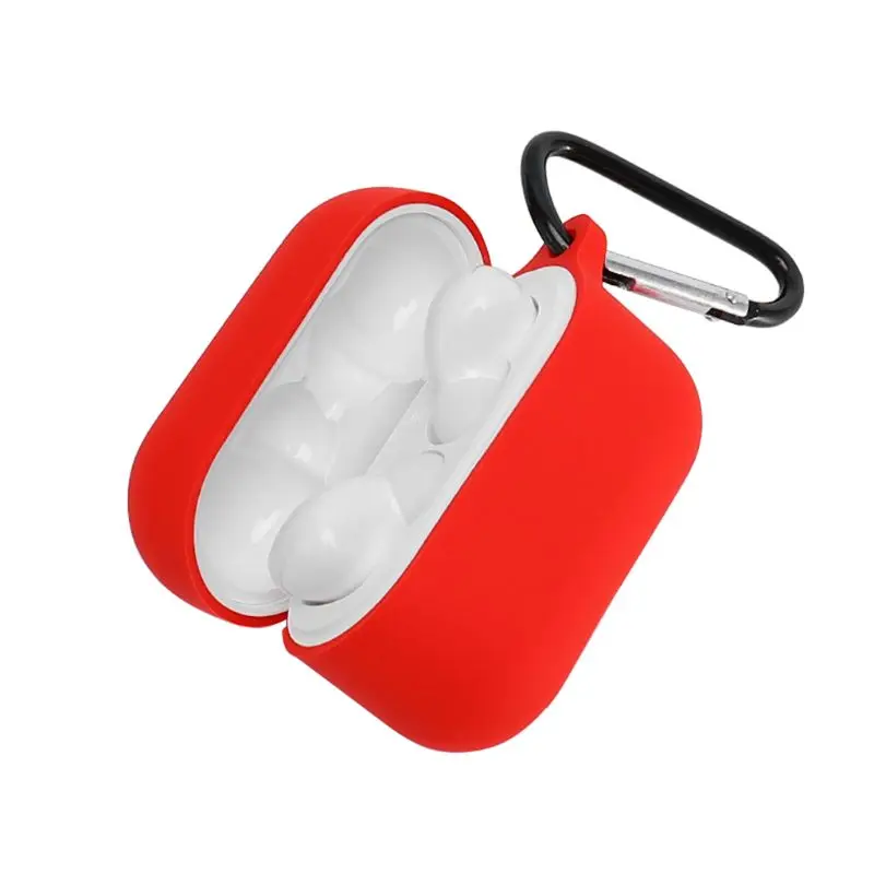 

Anti-fingerprint Dust-proof Protective Cover Silicone Case with Carabiner for Honor Earbuds X1 TWS Wireless Earphone
