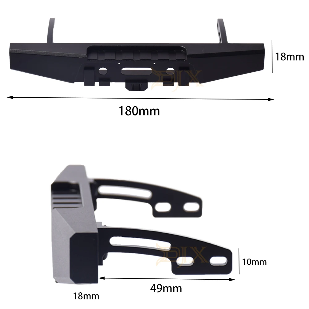 DJX металлический передний и задний бампер/педаль стопы боковые ступени части для Tamiya 1/10 TOYOTA HILUX& briiser