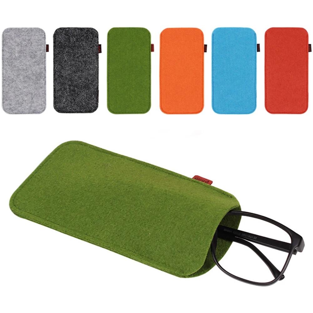 1PC Unisex Glasses Case Soft Felt Cloth Sunglasses Bag Glasses Pouch Eyewear Protector Glasses Accessories High Quality