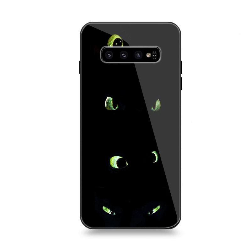 G4 Чехол для телефона Стекло для samsung A40 A50 A10 A20 A30 A60 A70 S10 S7 край S8 S9 Note 8 9 10 Plus чехол с изображением Беззубика - Цвет: G4