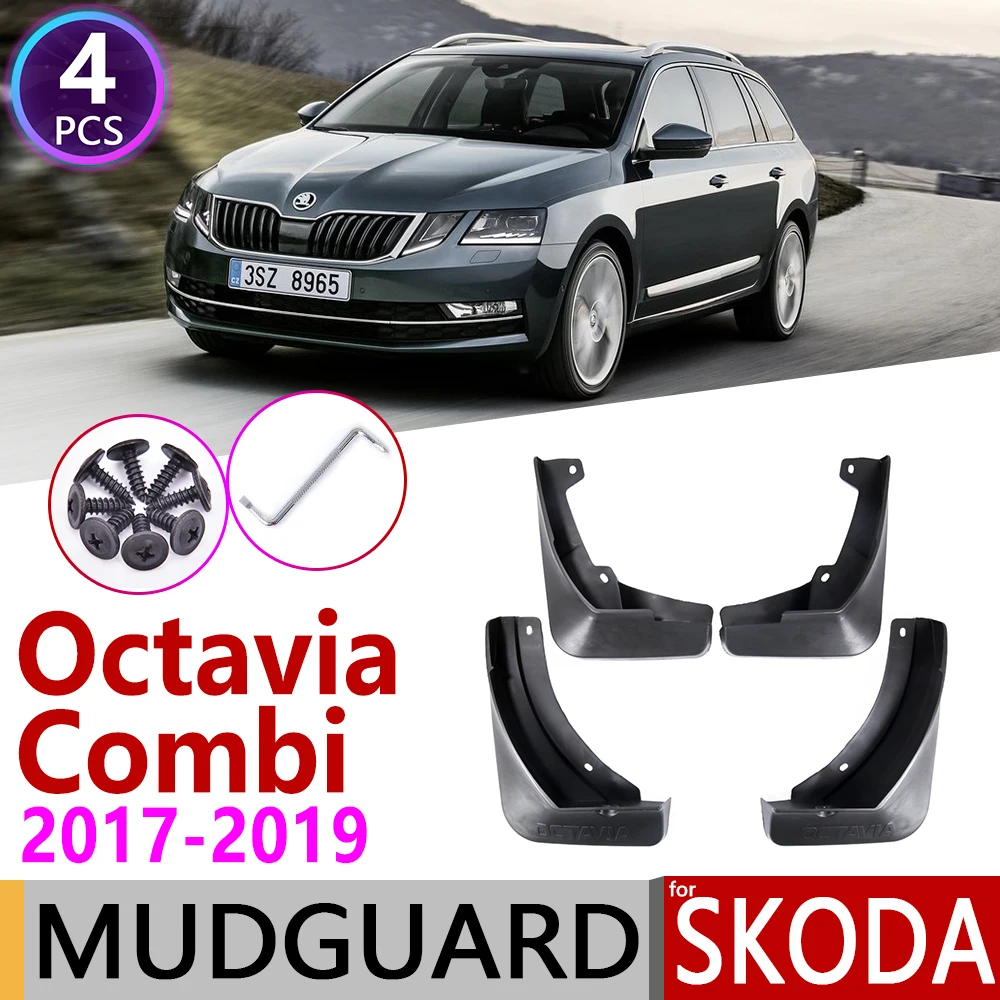 

Mudflap for Skoda Octavia 3 Combi Wagon Estate MK3 A7 3E 2017~2019 Fender Mud Guard Splash Flap Mudguards Accessories Mudguard