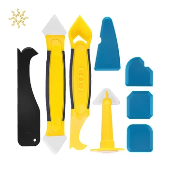 

8Pcs Multifunctional Silicone Tool Scraper Set Silicone Joint Smoothing Scraper Remover Tool Kitchen Bathroom Floor TilesCY