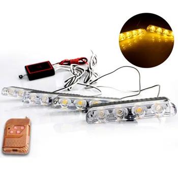 

Decor Light Bar Wireless Remote 12V 16-LED Car Strobe Lamp 16W 3 modes