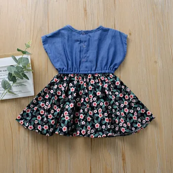 

Flowers Summer Toddler Girls Dress Floral Print Baby Girl Fashion Trends Baby Clothes Dress Toddler Girls Dresses Summer 2020
