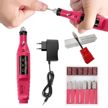 

New Power Professional Electric Manicure Machine Pen Pedicure Nail File Nail Tools 6 Bits Drill Nail Drill Machine Equipment