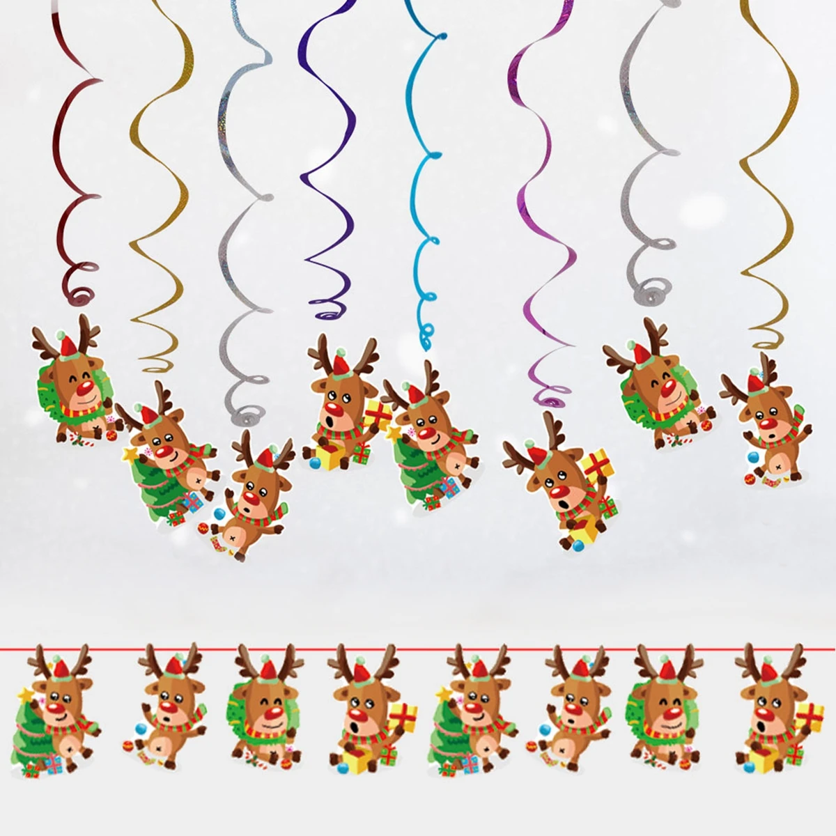 Рождество Санта-Клаус эльф спираль Счастливого Рождества Декор для дома декоративные украшения Рождественский подарок год Navidad новогодний декор Neol