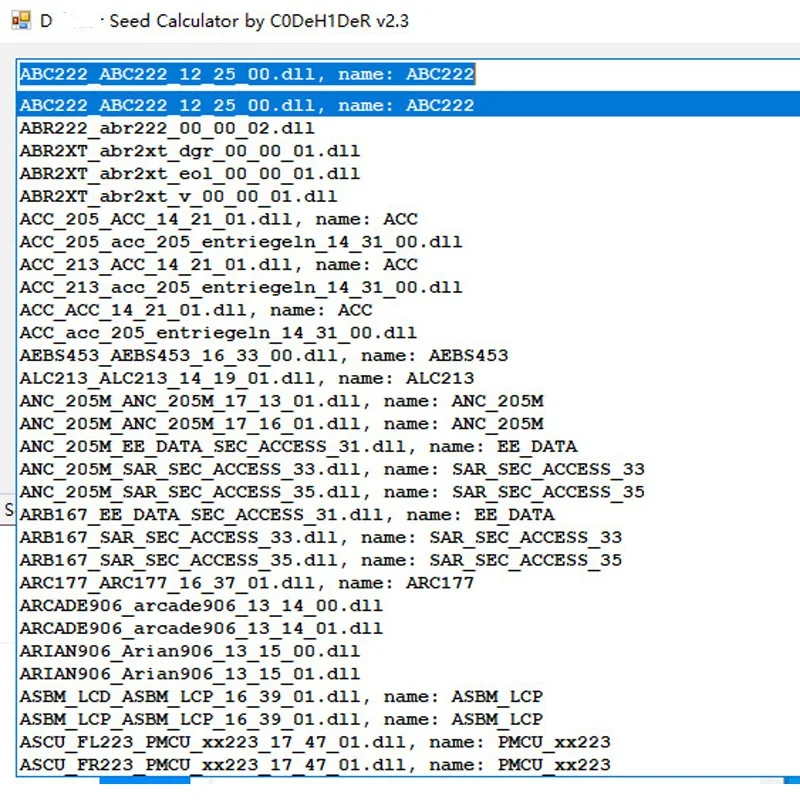 New 2020.06 Full license Seed calculator For mb star c4 sd c5 vcI c6