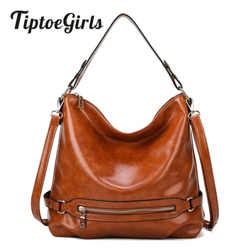 

Retro Oil Leather Women Handbag New 11.11 Bag Quality Soft Leather Women Bag Simple Tote Shoulder Bag Lady Totes Messenger Bags