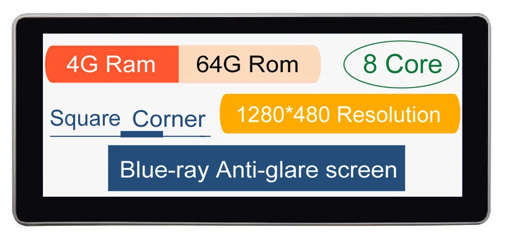 4-64G Square corner 4G Ram Android 10,2" дисплей с gps-навигацией Bluetooth радио функция для Mercedes Benz C W204 2011- головной экран устройства - Цвет: 4-64G Square corner