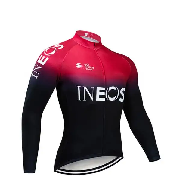INEOS Team, осень-весна, длинный рукав, Джерси для велоспорта, 12D, набор велосипедных штанов, Мужская одежда, Ropa Ciclismo, одежда для велоспорта - Цвет: 1