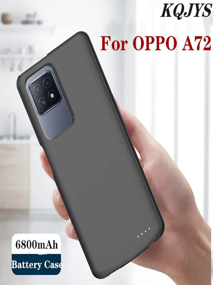 

KQJYS 6800mAh Battery Charger Cases For OPPO A72 Power Case External Power Bank Battery Charging Cover For OPPO A72 Battery Case