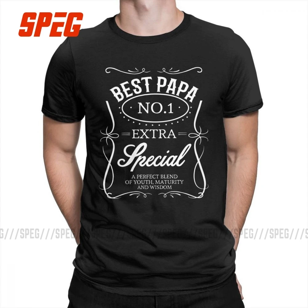Best Papa Father's Day Dad 2018 модные футболки для мужчин топы с коротким рукавом удобные