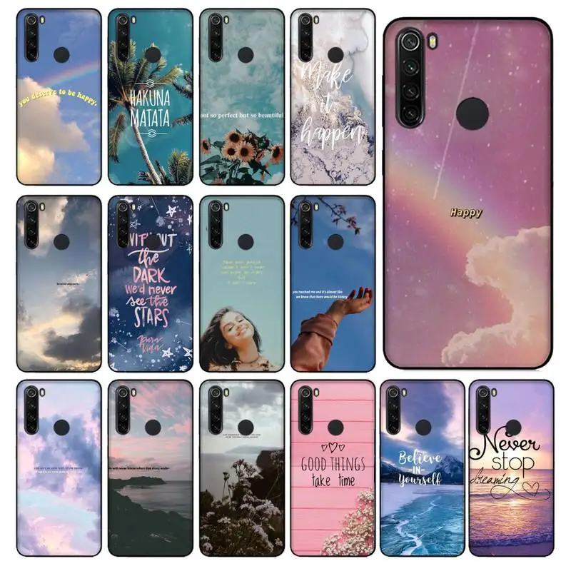 HTxian Cute Girl Lyrics Quotes Coque Shell Phone Case for Xiaomi Redmi 5plus 5A 6 6A 7 7A Note 8 8T 8Pro | Мобильные телефоны и