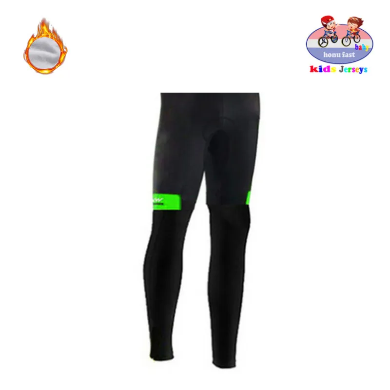 long pant 1 NW, детский зимний теплый флисовый комплект для велоспорта, Джерси для мальчиков, спортивный костюм для езды на велосипеде, MTB, детская одежда для велоспорта, длинные штаны - Цвет: long pant 1
