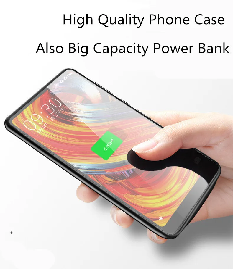 For Xiaomi Mix 2 Battery Charger Case for Xiaomi Mi 8 9 SE Mix 2 2s 6 6XBackup Power Bank 5500mah External Charger Cover Case