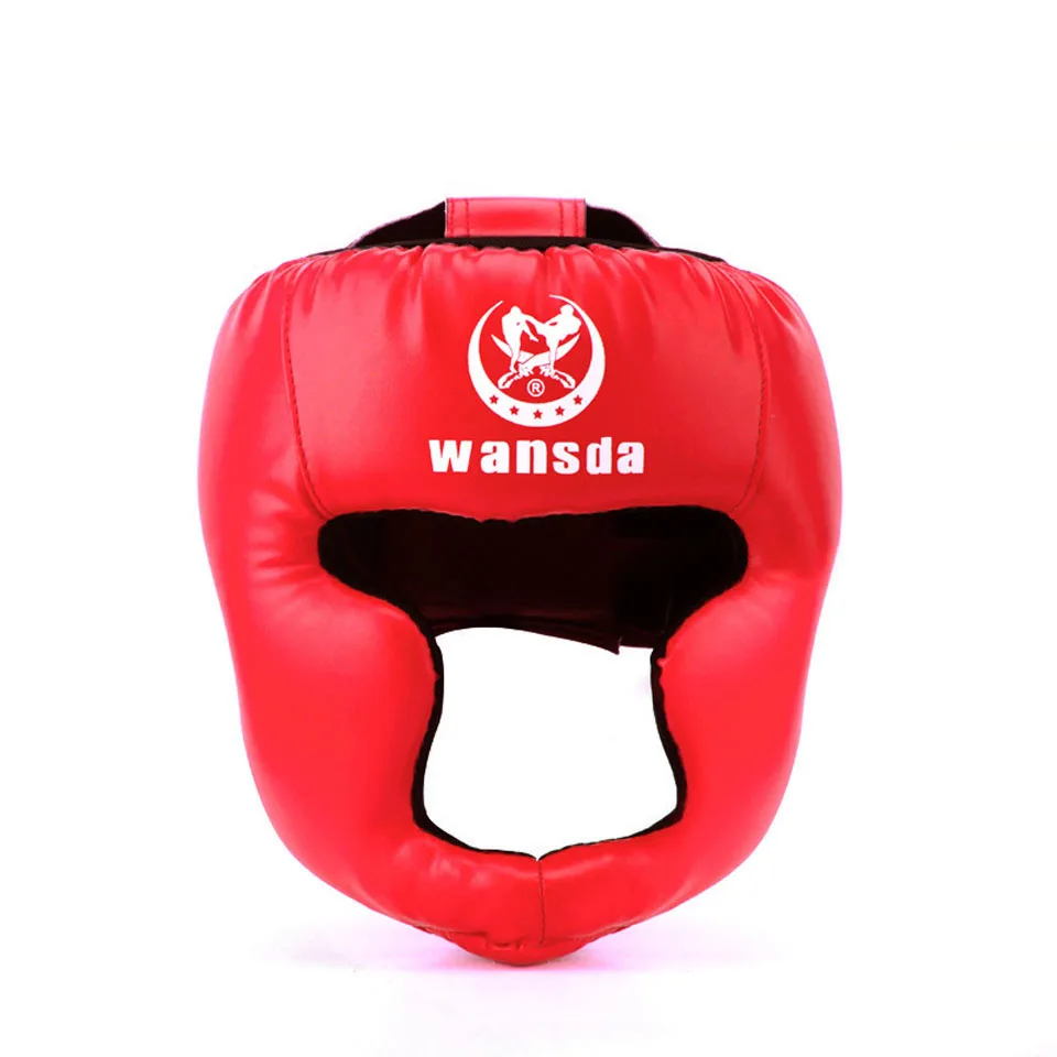 GOBYGO кикбоксерский шлем для мужчин и женщин PU Каратэ Муай Тай Guantes De Boxeo Free Fight MMA Sanda обучение взрослых детское оборудование