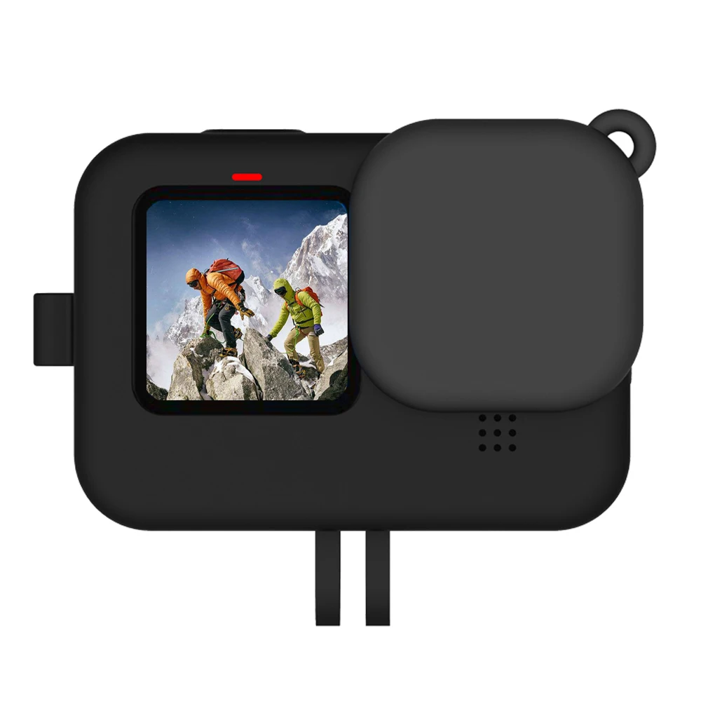 Description Picture 4 of itemSilicone Case for GoPro Hero 12 11 10 9 Black Tempered Glass Screen Protective Film Lens Cap Cover for GoPro9 12 Accessories