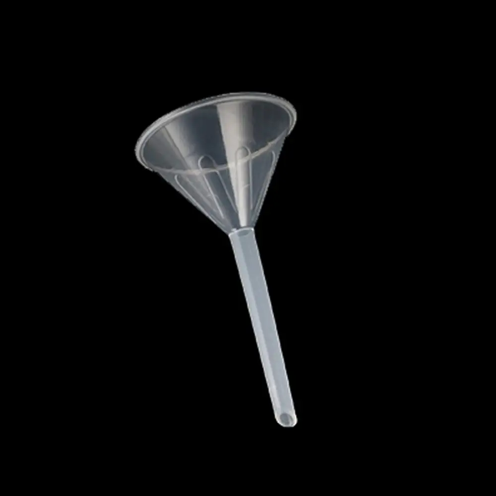 75MM Mouth Dia Laboratory Clear Filter Funnel Plastic Funnels For Perfume Liquid Essential Oil Filling Empty Bottle Packing Tool