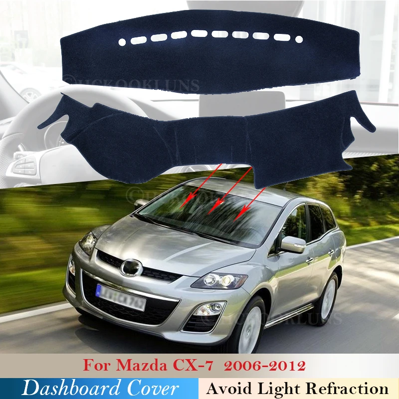 Крышка приборной панели защитная накладка для Mazda CX 7 2006 ~ 2012 автомобильные аксессуары приборная панель солнцезащитный козырек анти УФ ковер 2008 2009 2010 2011|Наклейки на автомобиль| | АлиЭкспресс
