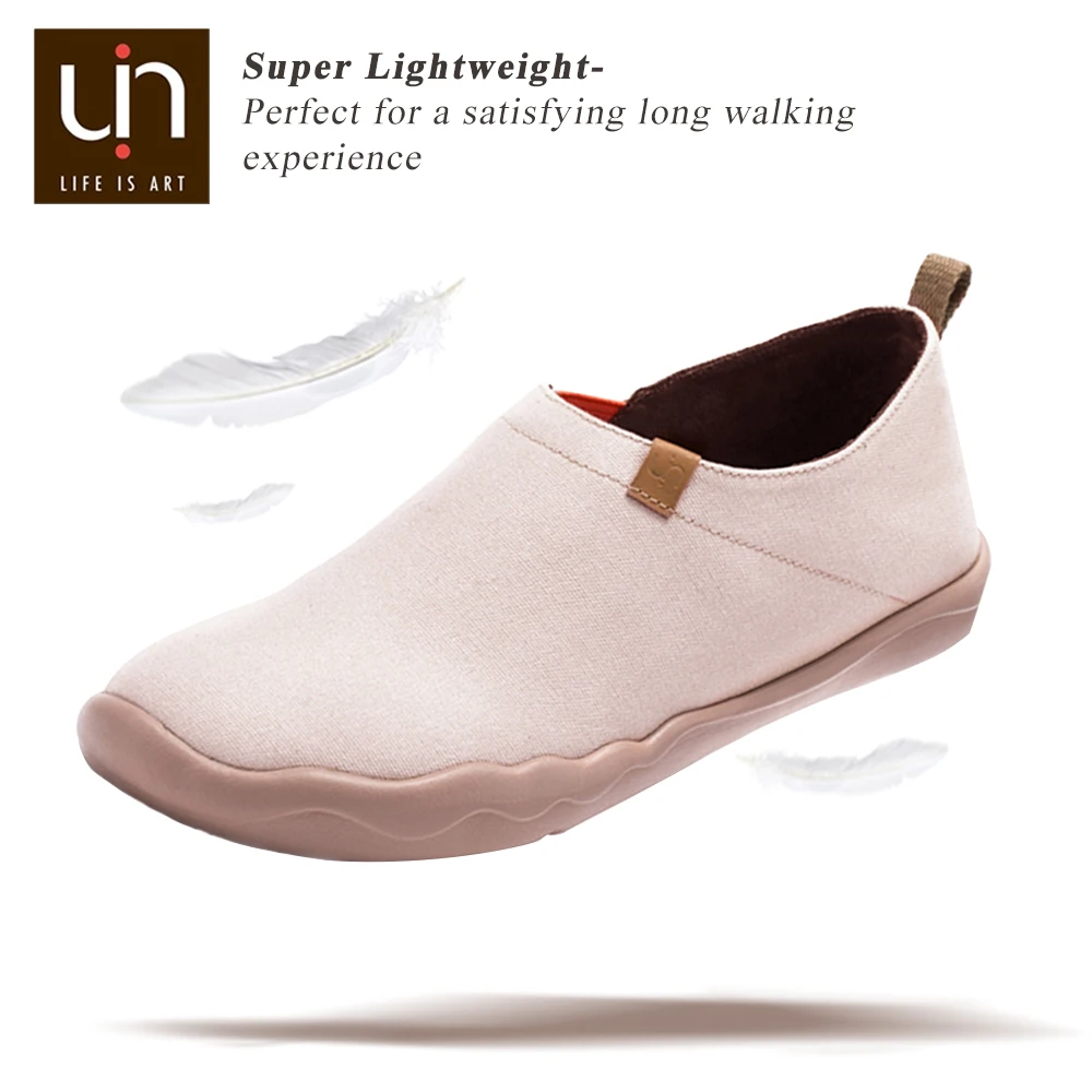 Najtaniej UIN Oak Design damskie obuwie szerokie stopy komfortowe mokasyny damskie super lekki miękkie trampki okrągłe Toe pielęgniarka obuwie robocze