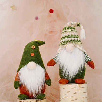 

1Pcs Lovely Doll Santa Claus Snowman Christmas Tree Pendants Hanging Ornaments New Year Xmas Decor Home Party Decoration 2