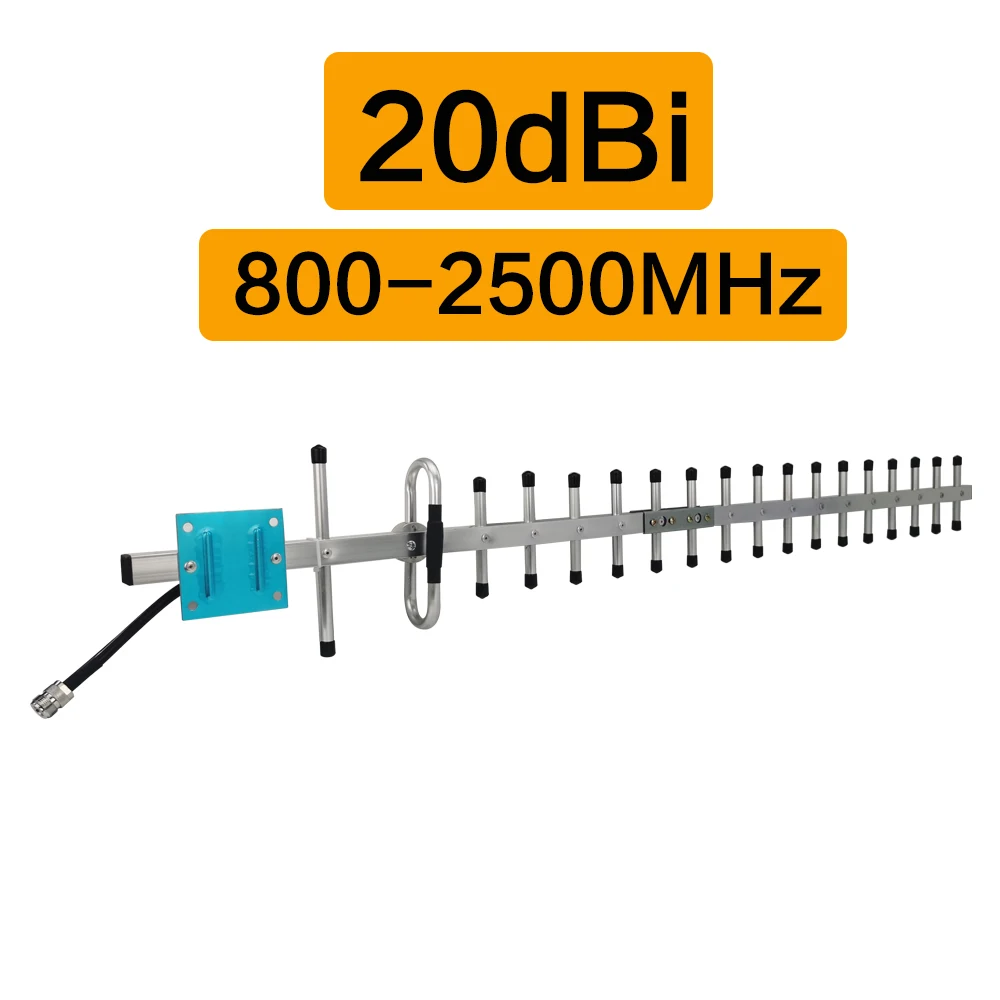 Антенна 20 дБи 2G 3G 4G 800-2500 МГц мобильный телефон усилитель сигнала уличная антенна