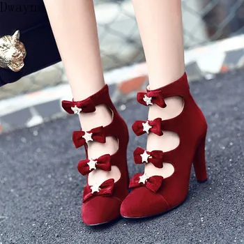 

2020 new women's fashion flower rhinestones matte leather stiletto sexy zipper Martin boots