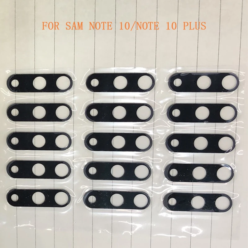 

Free Shipping 10 30 50pcs NOTE 10 NOTE 10 PLUS Glass Camera Lens With Glue Sticker Replacement For SAM NOTE 10 PLUS