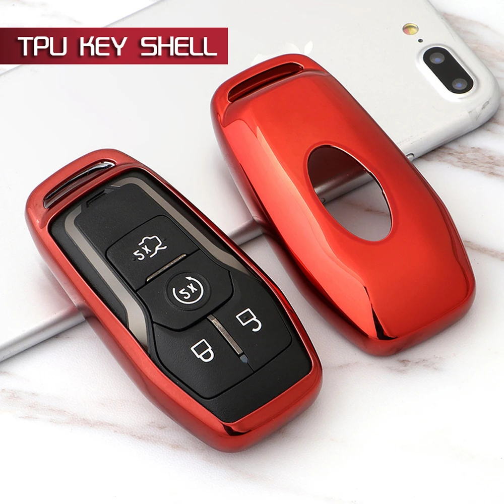 

For Ford Fusion Mondeo Mustang F-150 Lincoln Edge Explorer MK 2015 2016 2017 2018 Remote car key bag case cover key Housekeeper