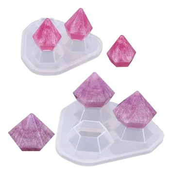 

Transparent Silicone Jewelry Making Mold Dried Flower Resin Decorative Craft Diy Diamond Mold Cutting Shape Molds For Jewelry