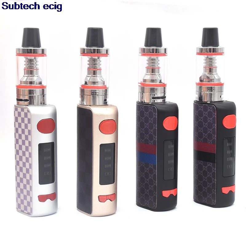 80W Vape Electronic Cigarettes E Hookah Pen mini Vaporizer Mech Box Mod 1800mah Smoke Vaping Starter Kits 510 Metal Body vapor