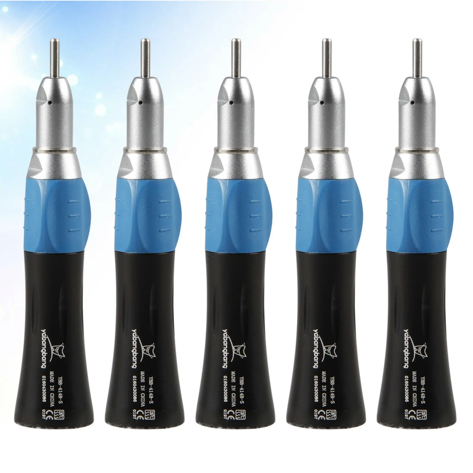 

5PCS Dental NSK Slow Low Speed Straight Nose cone Handpiece Standard E-TYPE Connector 1:1 Ratio