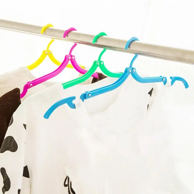 5 шт. портативная вешалка для одежды для путешествий Нескользящая Пластиковая Складная стойка бельевая прищепка для брюк пальто для