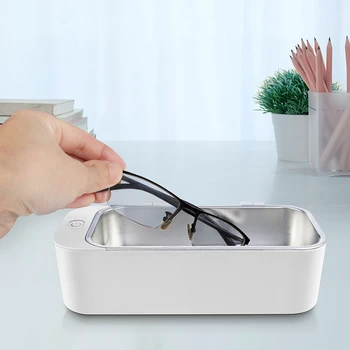 

Mini Portable Ultrasonic Cleaner 400Ml 42000Hz High Frequency Vibration Glasses Jewelry Razor Washing Machine Clean EU Plug