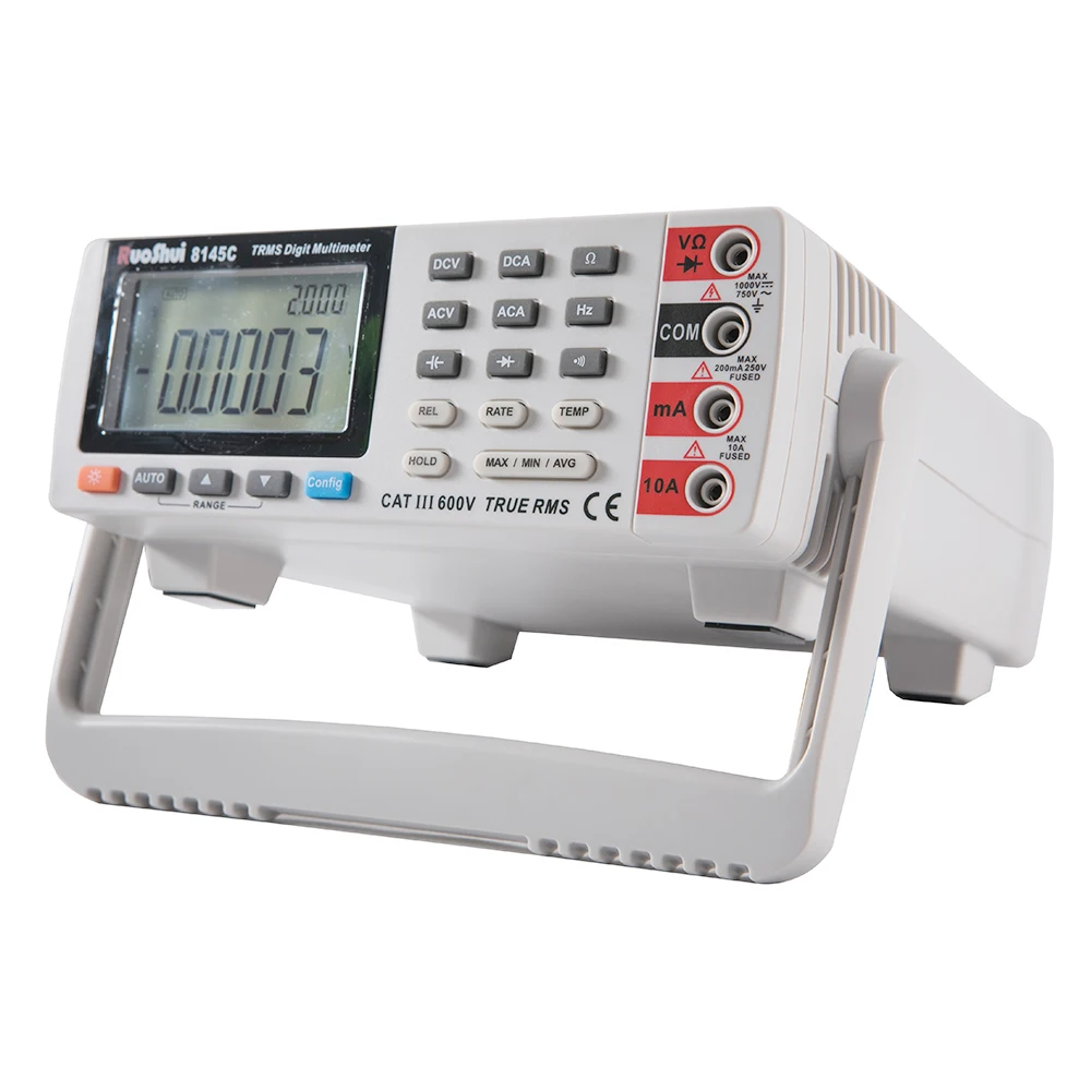  RuoShui VC8145C Bench top Digital Multimeter 1000V 10A Auto Range True RMS 22000 USB Voltmeter DC/A