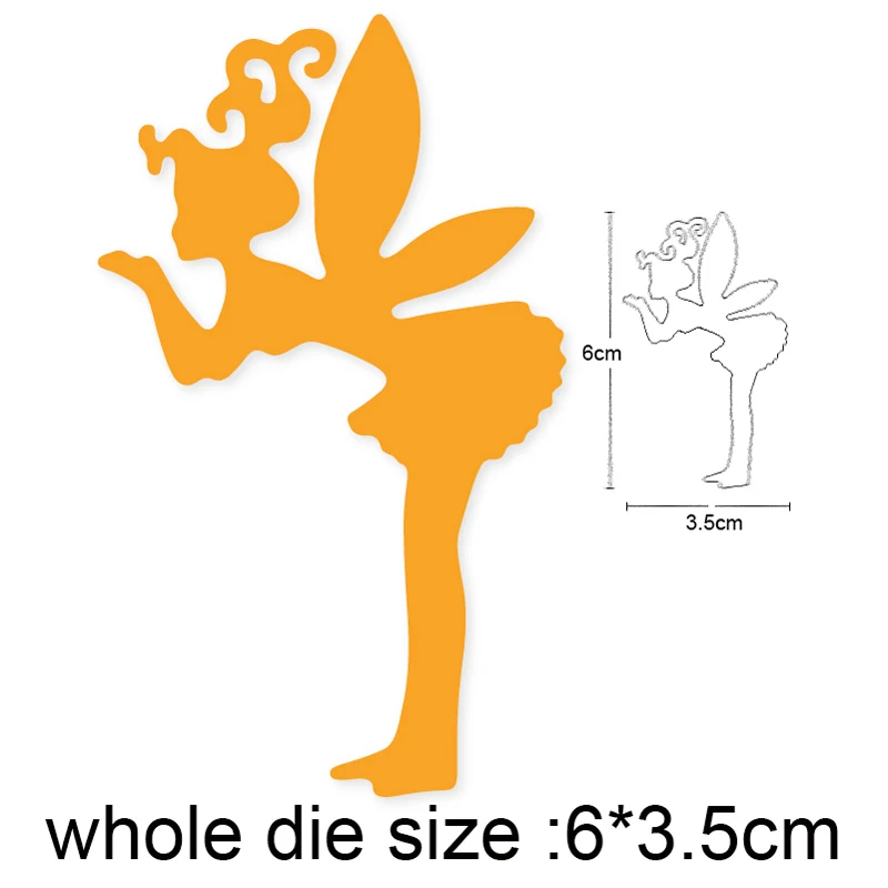 

Girl Wing Angel Metal cutting dies Stencils for Scrapbooking dies craft paper knife mould blade punch embossing dies new 2020