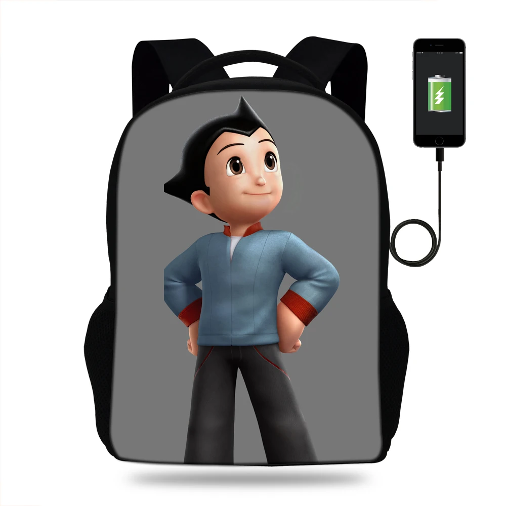 Популярный USB Charing рюкзак для школьников-подростков Astro мальчик мультфильм сумка для детей Мальчики Девочки трендовые рюкзаки для ноутбука