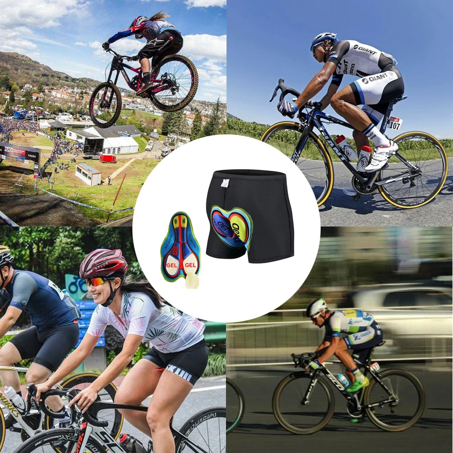 NEWBOLER pantaloncini da ciclismo in GEL 5D 20D mutande da uomo  pantaloncini da Mountain Bike intimo imbottito per bicicletta da discesa  vtt short - AliExpress Sports \u0026 Entertainment