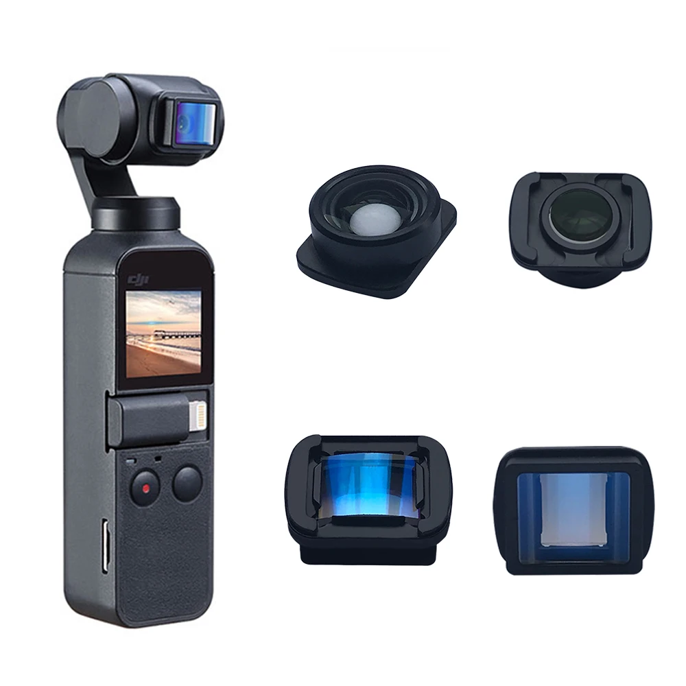 Protable Mini 1.33X Anamorphic Wide-angle Lens for DJI Osmo Pocket 2 Professional HD Movie Shooting Video Camera Lens Accessory 1 Protable Mini 1.33X Anamorphic Wide-angle Lens for DJI Osmo Pocket 2 Professional HD Movie Shooting Video Camera Lens Accessory 1